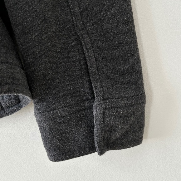 J Jill Charcoal Gray Cotton Terry Knit Zip Jacket - Picture 12 of 16